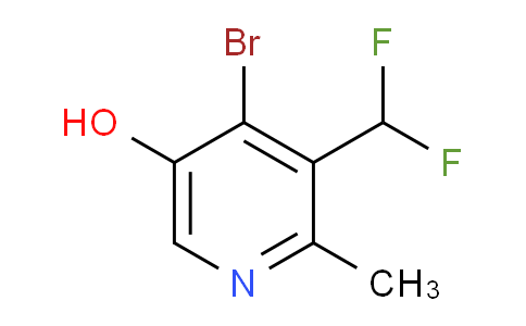 AM15710 | 1806834-64-9 | 4-Bromo-3-(difluoromethyl)-5-hydroxy-2-methylpyridine