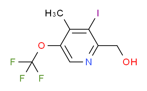 3-Iodo-4-methyl-5-(trifluoromethoxy)pyridine-2-methanol