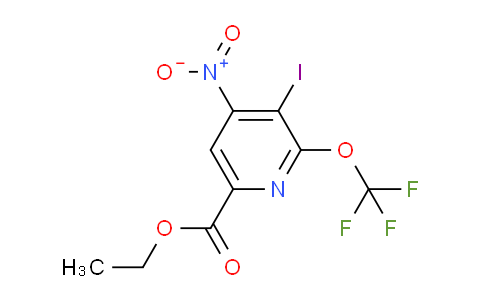 Ethyl 3-iodo-4-nitro-2-(trifluoromethoxy)pyridine-6-carboxylate