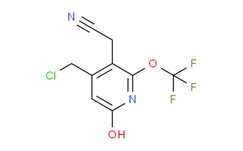 4-(Chloromethyl)-6-hydroxy-2-(trifluoromethoxy)pyridine-3-acetonitrile