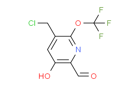 3-(Chloromethyl)-5-hydroxy-2-(trifluoromethoxy)pyridine-6-carboxaldehyde