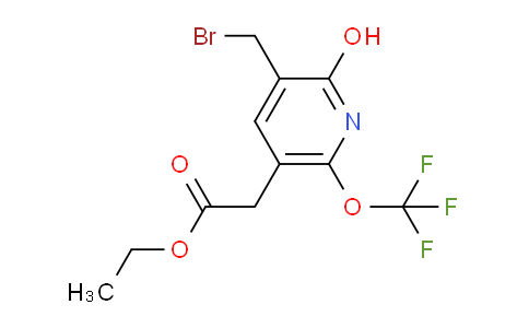 Ethyl 3-(bromomethyl)-2-hydroxy-6-(trifluoromethoxy)pyridine-5-acetate