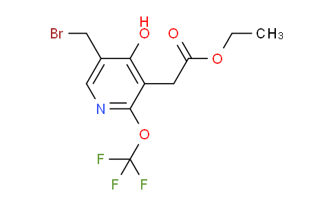 Ethyl 5-(bromomethyl)-4-hydroxy-2-(trifluoromethoxy)pyridine-3-acetate