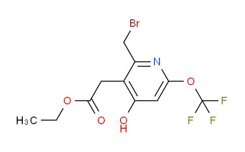 AM157191 | 1804828-84-9 | Ethyl 2-(bromomethyl)-4-hydroxy-6-(trifluoromethoxy)pyridine-3-acetate
