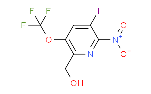 3-Iodo-2-nitro-5-(trifluoromethoxy)pyridine-6-methanol