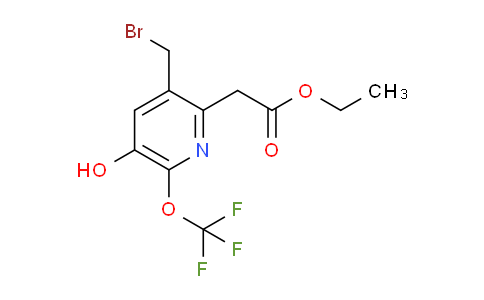 Ethyl 3-(bromomethyl)-5-hydroxy-6-(trifluoromethoxy)pyridine-2-acetate