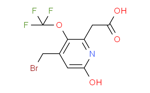 4-(Bromomethyl)-6-hydroxy-3-(trifluoromethoxy)pyridine-2-acetic acid
