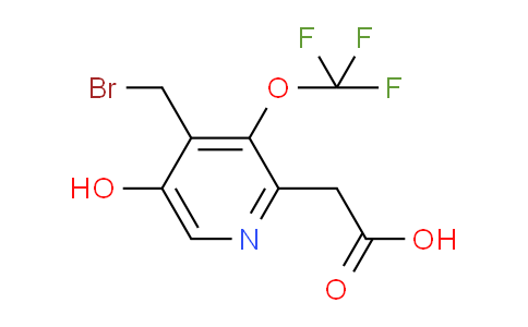 4-(Bromomethyl)-5-hydroxy-3-(trifluoromethoxy)pyridine-2-acetic acid