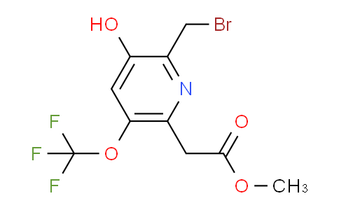AM157255 | 1804824-41-6 | Methyl 2-(bromomethyl)-3-hydroxy-5-(trifluoromethoxy)pyridine-6-acetate