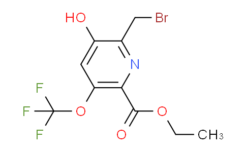 Ethyl 2-(bromomethyl)-3-hydroxy-5-(trifluoromethoxy)pyridine-6-carboxylate