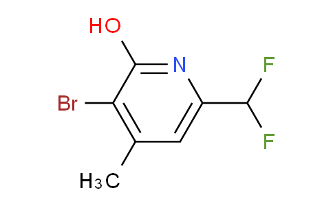 3-Bromo-6-(difluoromethyl)-2-hydroxy-4-methylpyridine