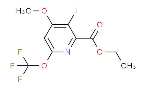 Ethyl 3-iodo-4-methoxy-6-(trifluoromethoxy)pyridine-2-carboxylate