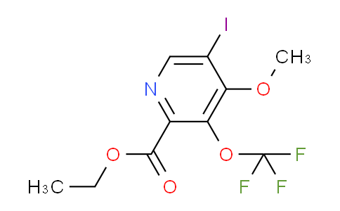 Ethyl 5-iodo-4-methoxy-3-(trifluoromethoxy)pyridine-2-carboxylate