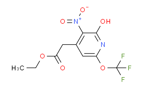 Ethyl 2-hydroxy-3-nitro-6-(trifluoromethoxy)pyridine-4-acetate