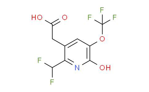 2-(Difluoromethyl)-6-hydroxy-5-(trifluoromethoxy)pyridine-3-acetic acid