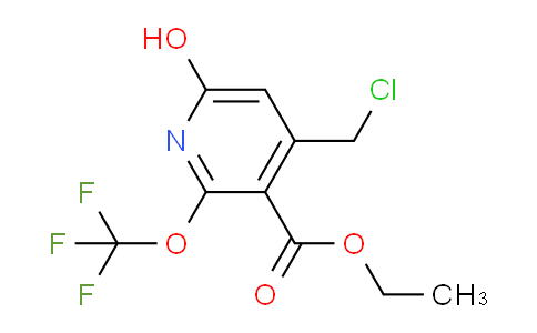 Ethyl 4-(chloromethyl)-6-hydroxy-2-(trifluoromethoxy)pyridine-3-carboxylate
