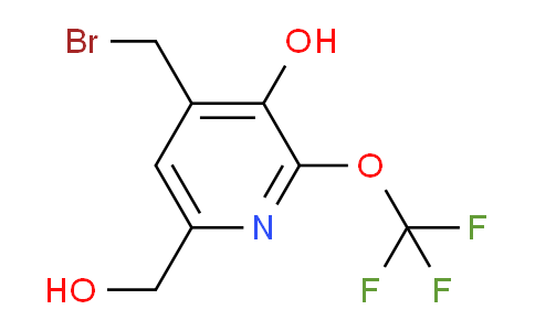 4-(Bromomethyl)-3-hydroxy-2-(trifluoromethoxy)pyridine-6-methanol