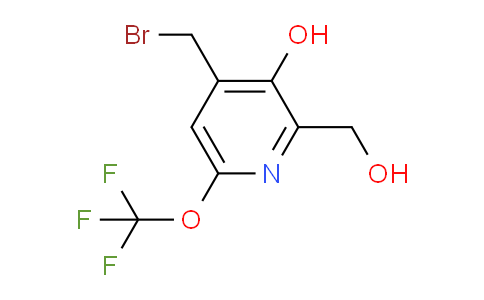 4-(Bromomethyl)-3-hydroxy-6-(trifluoromethoxy)pyridine-2-methanol