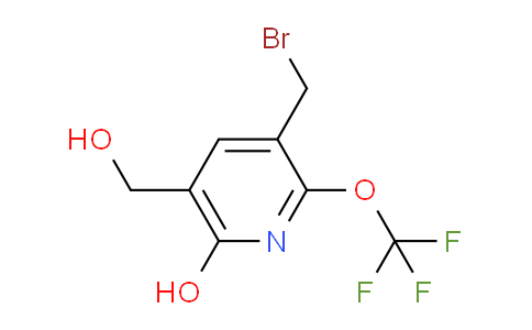 3-(Bromomethyl)-6-hydroxy-2-(trifluoromethoxy)pyridine-5-methanol