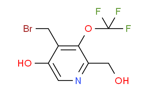 4-(Bromomethyl)-5-hydroxy-3-(trifluoromethoxy)pyridine-2-methanol