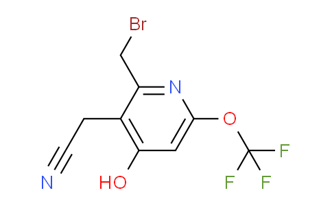 2-(Bromomethyl)-4-hydroxy-6-(trifluoromethoxy)pyridine-3-acetonitrile