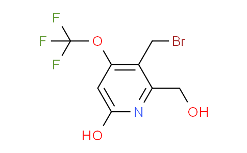 3-(Bromomethyl)-6-hydroxy-4-(trifluoromethoxy)pyridine-2-methanol