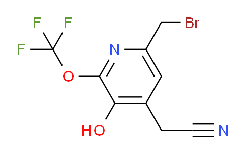 6-(Bromomethyl)-3-hydroxy-2-(trifluoromethoxy)pyridine-4-acetonitrile
