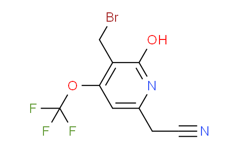AM157488 | 1804476-94-5 | 3-(Bromomethyl)-2-hydroxy-4-(trifluoromethoxy)pyridine-6-acetonitrile