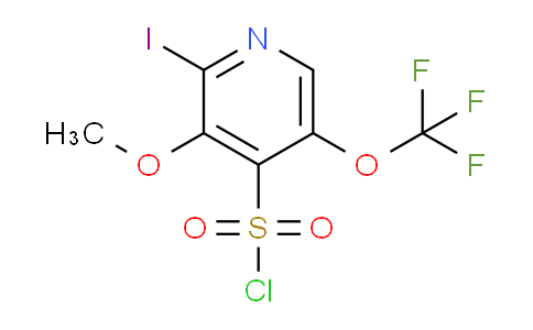 2-Iodo-3-methoxy-5-(trifluoromethoxy)pyridine-4-sulfonyl chloride