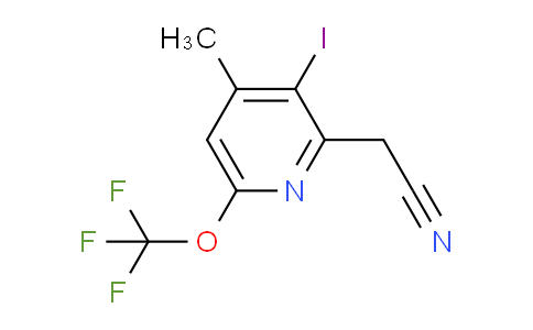 AM157561 | 1804350-39-7 | 3-Iodo-4-methyl-6-(trifluoromethoxy)pyridine-2-acetonitrile
