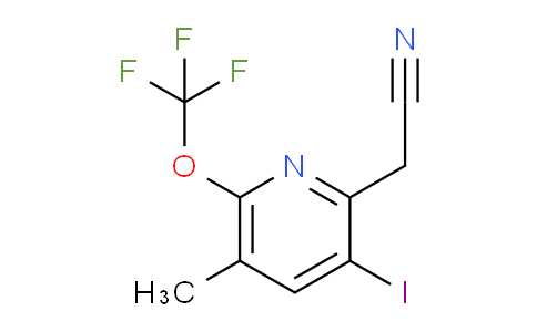 AM157564 | 1804835-19-5 | 3-Iodo-5-methyl-6-(trifluoromethoxy)pyridine-2-acetonitrile