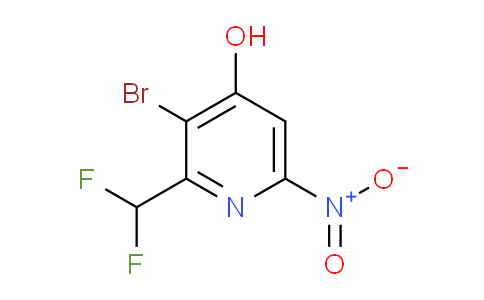 3-Bromo-2-(difluoromethyl)-4-hydroxy-6-nitropyridine
