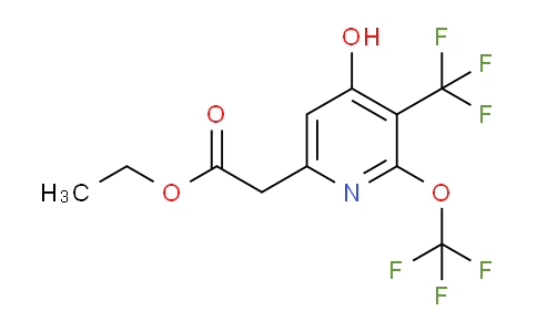 AM157570 | 1804361-31-6 | Ethyl 4-hydroxy-2-(trifluoromethoxy)-3-(trifluoromethyl)pyridine-6-acetate