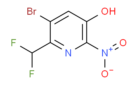3-Bromo-2-(difluoromethyl)-5-hydroxy-6-nitropyridine