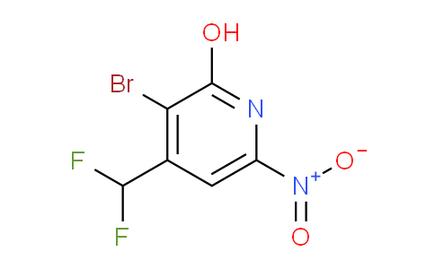 3-Bromo-4-(difluoromethyl)-2-hydroxy-6-nitropyridine