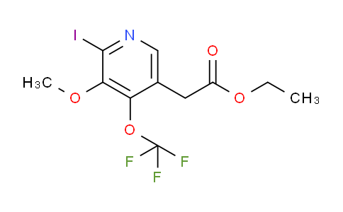 Ethyl 2-iodo-3-methoxy-4-(trifluoromethoxy)pyridine-5-acetate