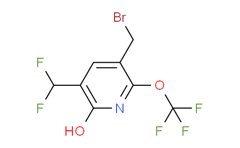 3-(Bromomethyl)-5-(difluoromethyl)-6-hydroxy-2-(trifluoromethoxy)pyridine