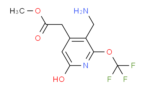 Methyl 3-(aminomethyl)-6-hydroxy-2-(trifluoromethoxy)pyridine-4-acetate