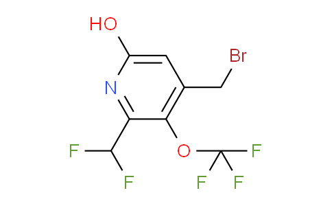 4-(Bromomethyl)-2-(difluoromethyl)-6-hydroxy-3-(trifluoromethoxy)pyridine
