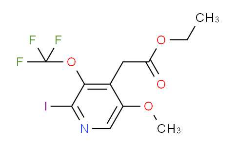 AM157633 | 1804344-06-6 | Ethyl 2-iodo-5-methoxy-3-(trifluoromethoxy)pyridine-4-acetate