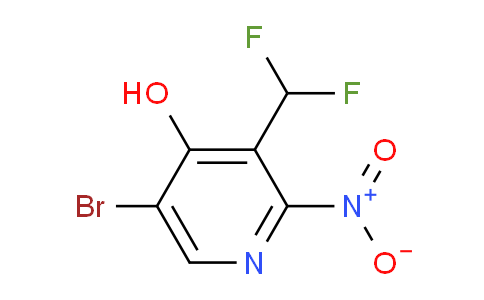 5-Bromo-3-(difluoromethyl)-4-hydroxy-2-nitropyridine