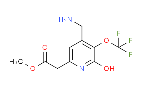 Methyl 4-(aminomethyl)-2-hydroxy-3-(trifluoromethoxy)pyridine-6-acetate