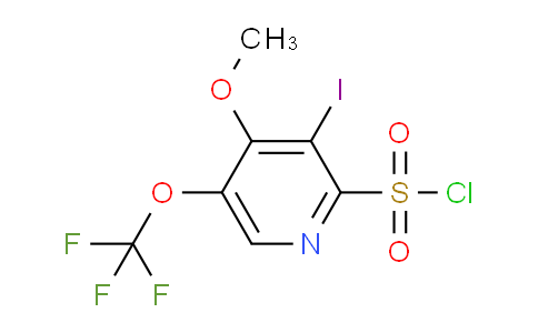 3-Iodo-4-methoxy-5-(trifluoromethoxy)pyridine-2-sulfonyl chloride
