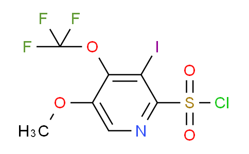 3-Iodo-5-methoxy-4-(trifluoromethoxy)pyridine-2-sulfonyl chloride
