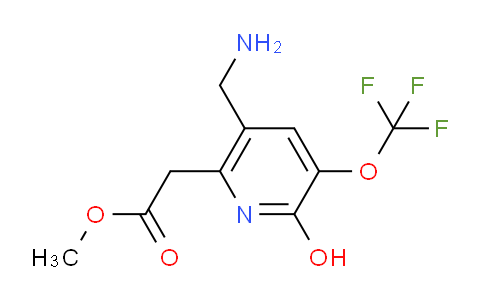 Methyl 5-(aminomethyl)-2-hydroxy-3-(trifluoromethoxy)pyridine-6-acetate