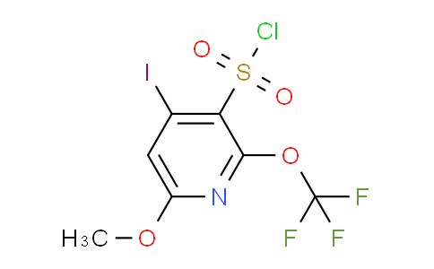4-Iodo-6-methoxy-2-(trifluoromethoxy)pyridine-3-sulfonyl chloride