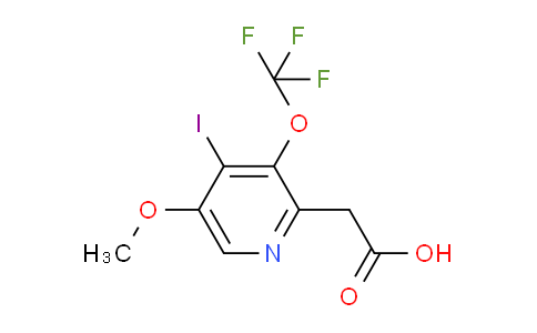 4-Iodo-5-methoxy-3-(trifluoromethoxy)pyridine-2-acetic acid