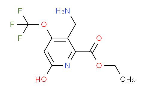 Ethyl 3-(aminomethyl)-6-hydroxy-4-(trifluoromethoxy)pyridine-2-carboxylate