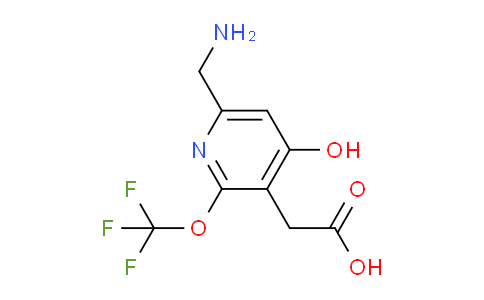 6-(Aminomethyl)-4-hydroxy-2-(trifluoromethoxy)pyridine-3-acetic acid