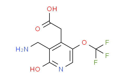 3-(Aminomethyl)-2-hydroxy-5-(trifluoromethoxy)pyridine-4-acetic acid